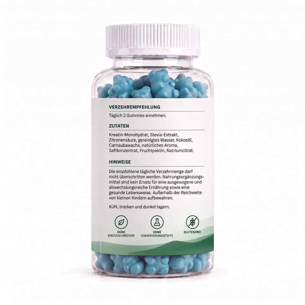 Kreatin-Gummibärchen – 60 Stück